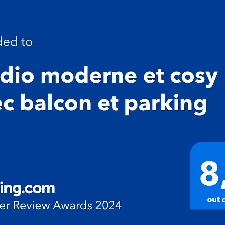 Studio Moderne Et Cosy Avec Balcon Et Parking Daire